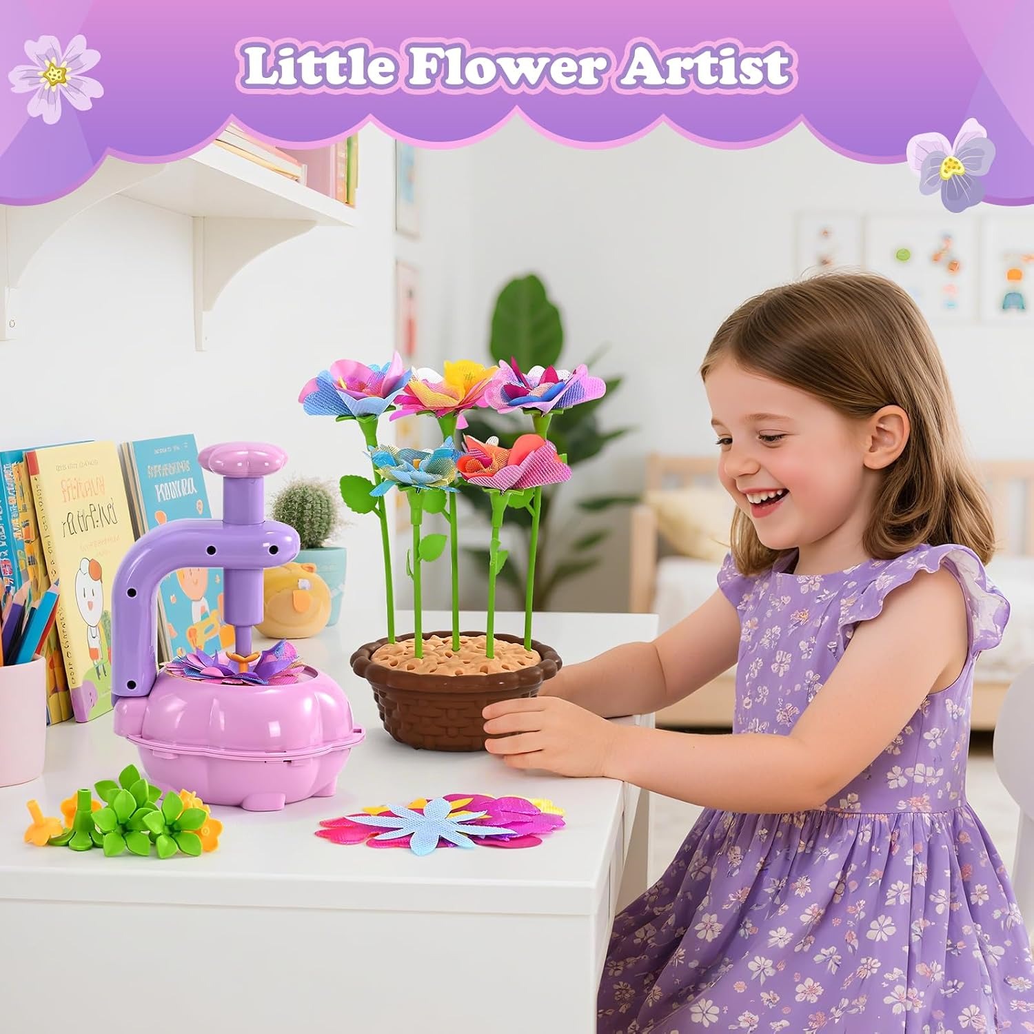 Flower Press Craft Kit for Kids