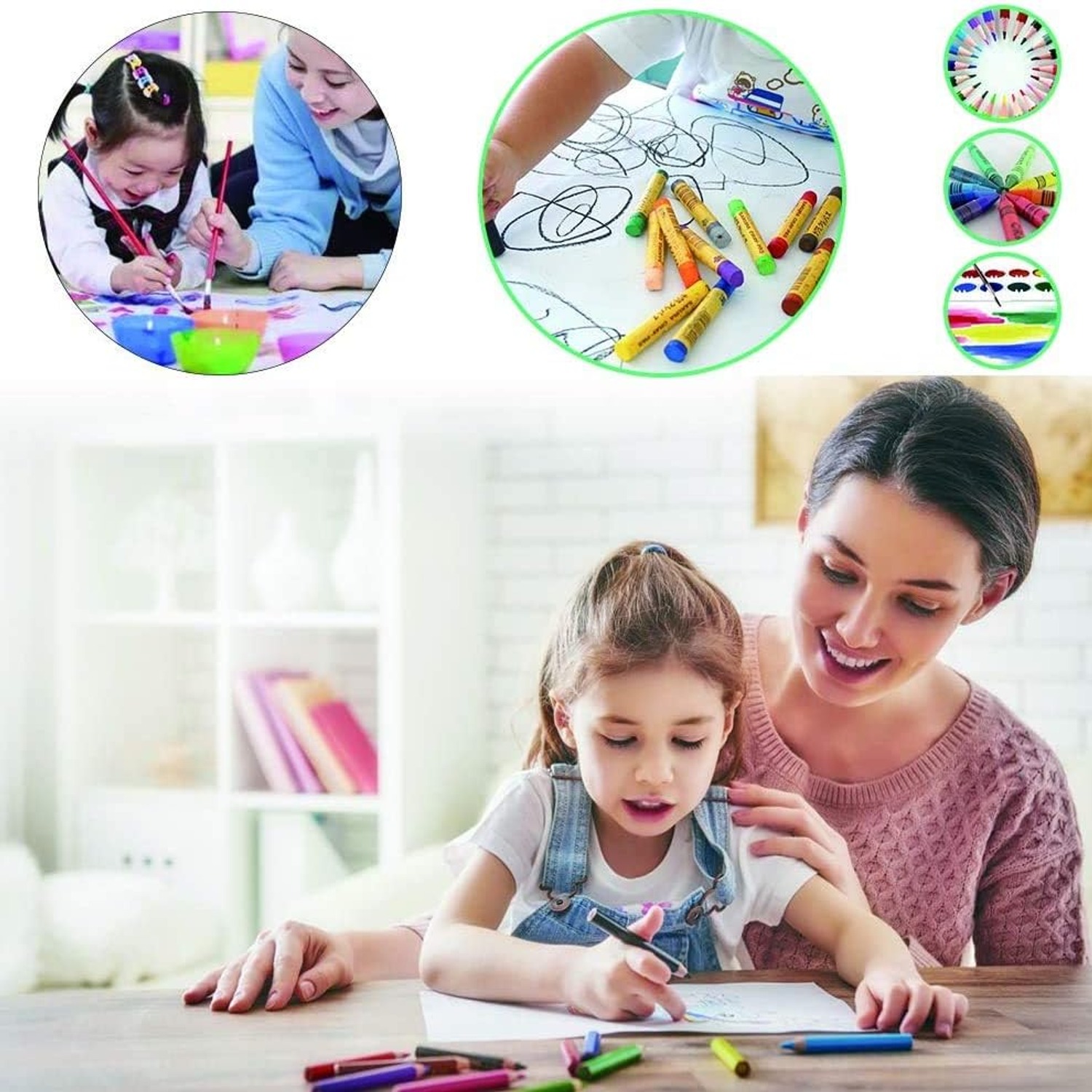 145-Piece Kids Drawing Set in Aluminium Case