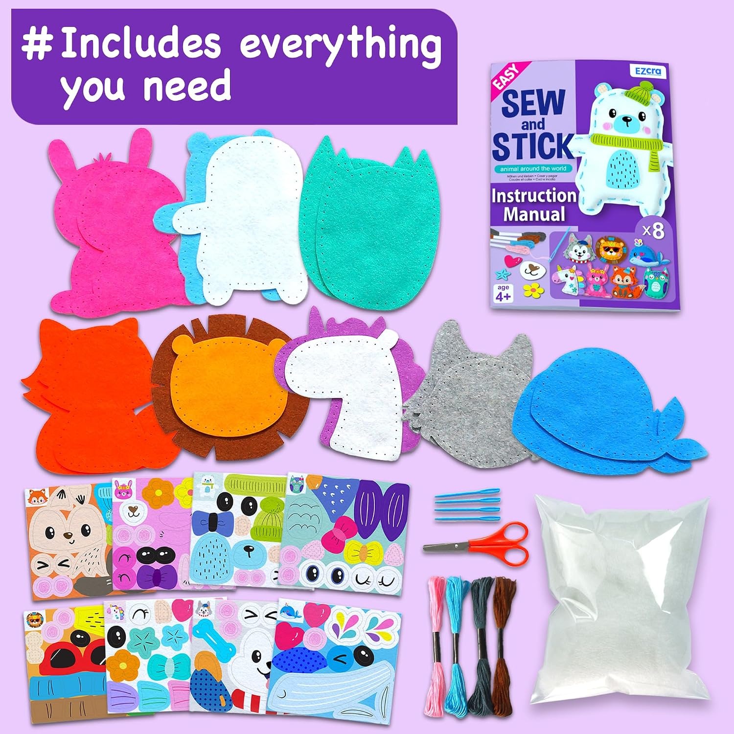 Unicorn Sewing Kit for Kids: image 3