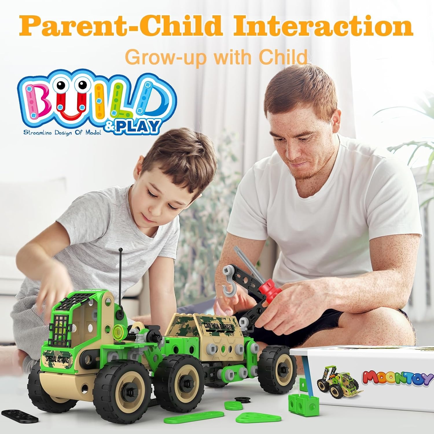 10 in 1 Building Kit 229 Piece STEM Construction Toy Set