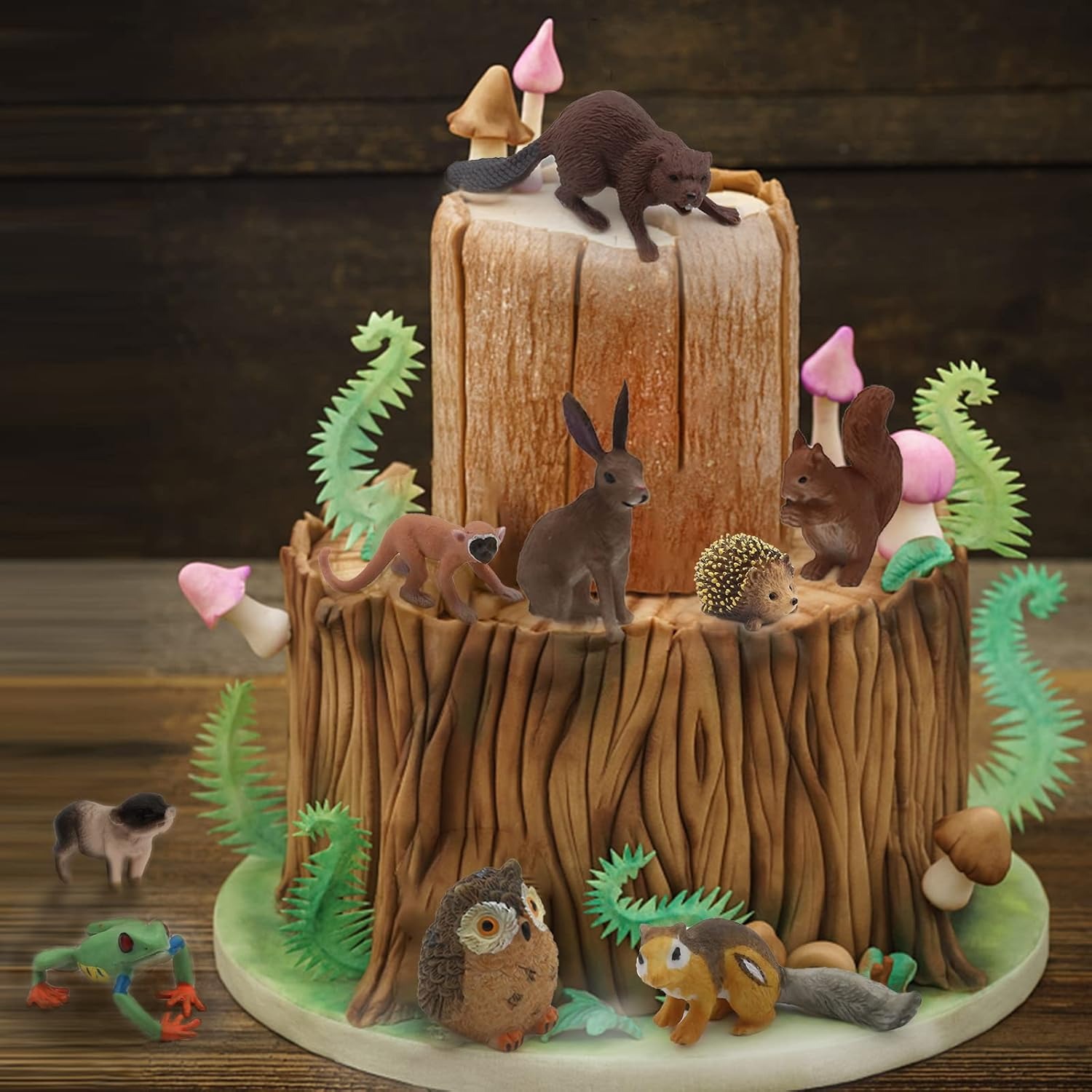 Forest Animal Figures 18 Piece Woodland Play Set