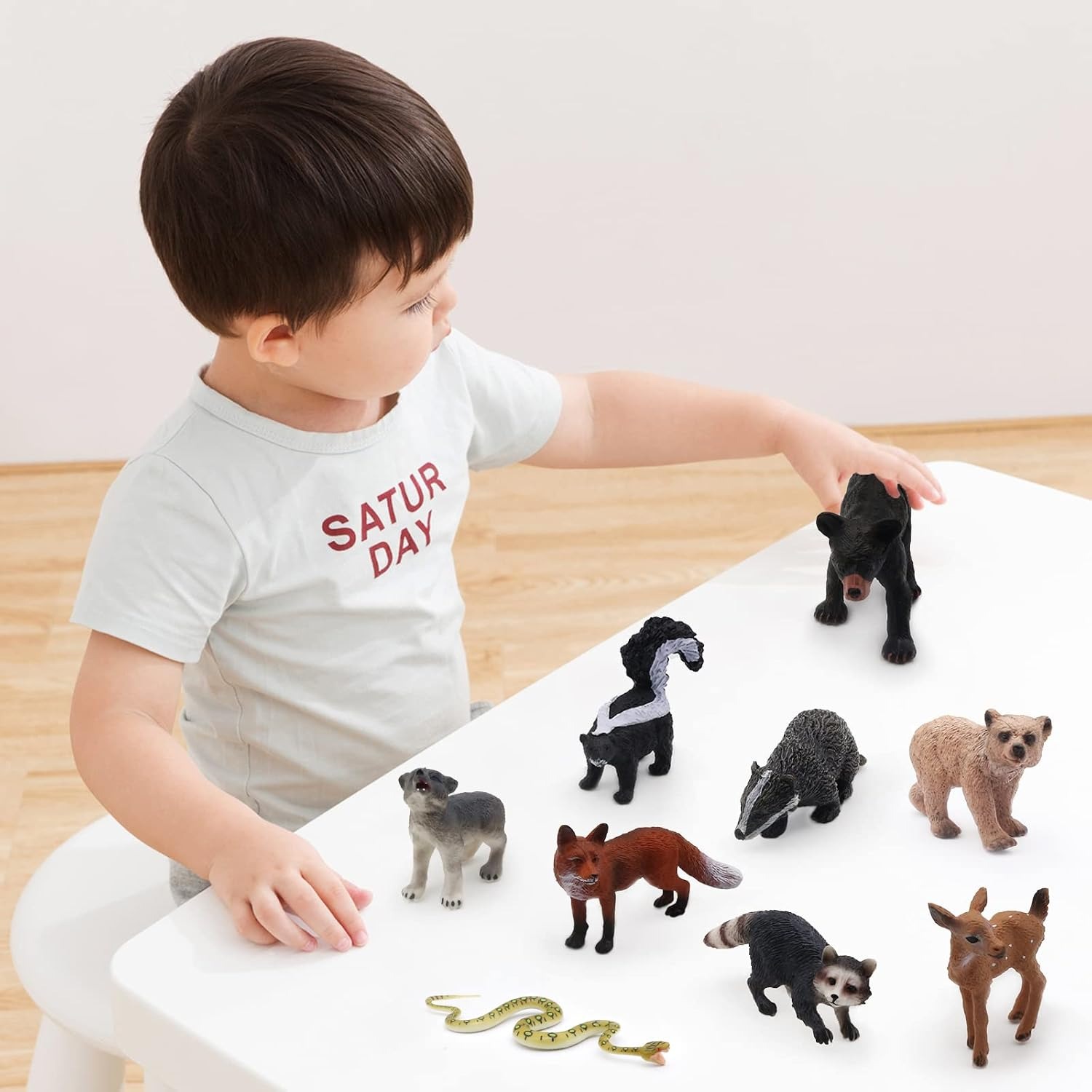 Forest Animal Figures 18 Piece Woodland Play Set