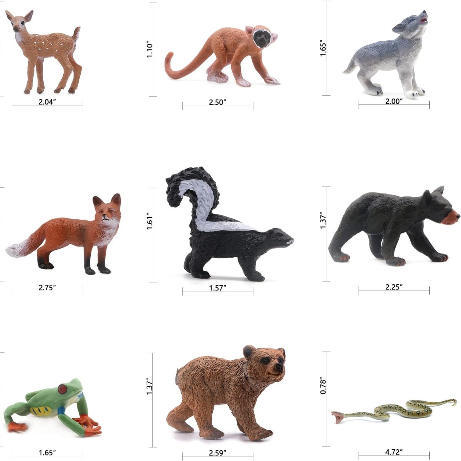 Forest Animal Figures 18 Piece Woodland Play Set: image 7