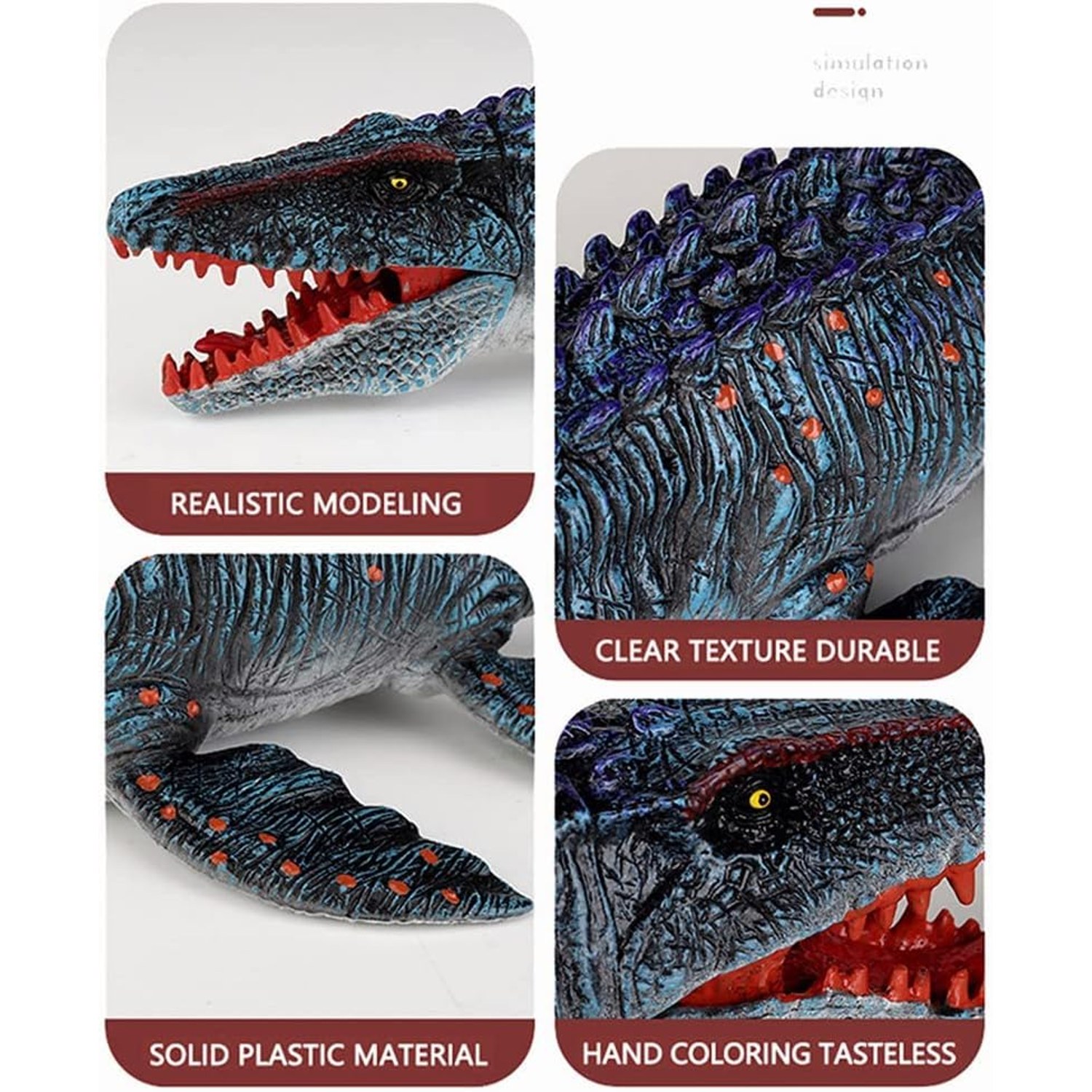 Mosasaurus Figure 30cm Sea Reptile Dinosaur Toy: image 2