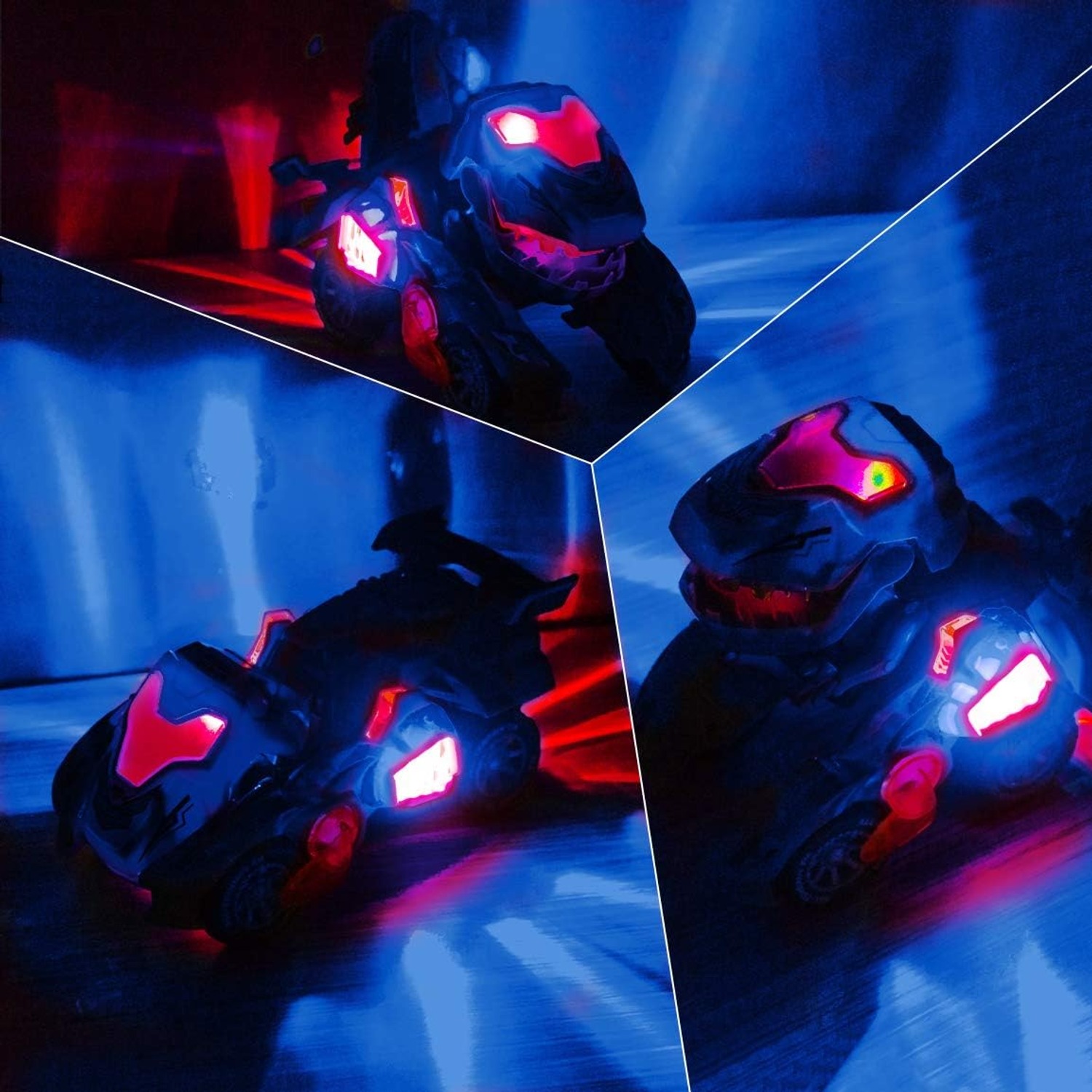 Transforming Dinosaur Car Toy with Lights and Sounds