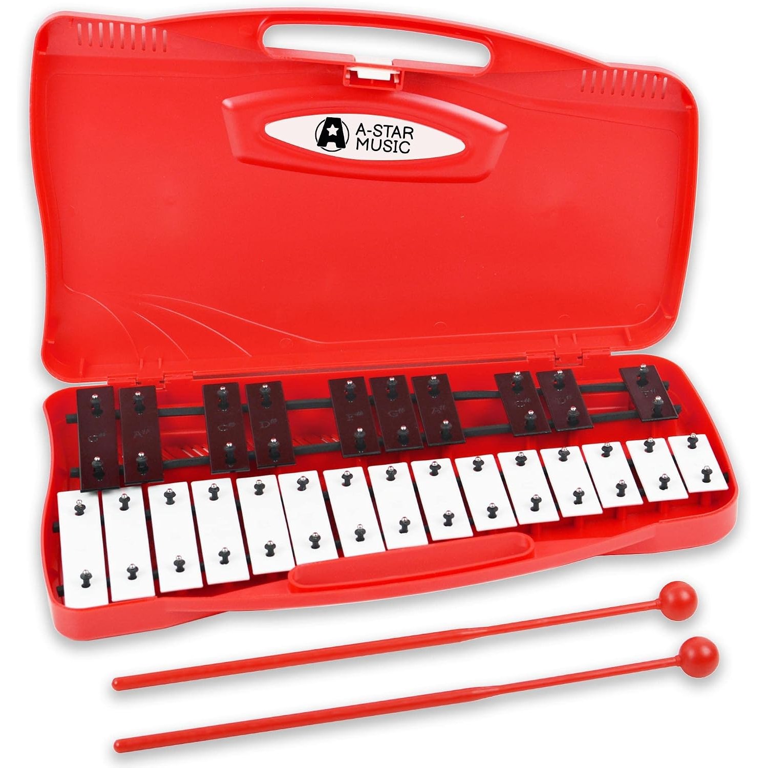 25 Note Chromatic Glockenspiel with Carry Case and Beaters