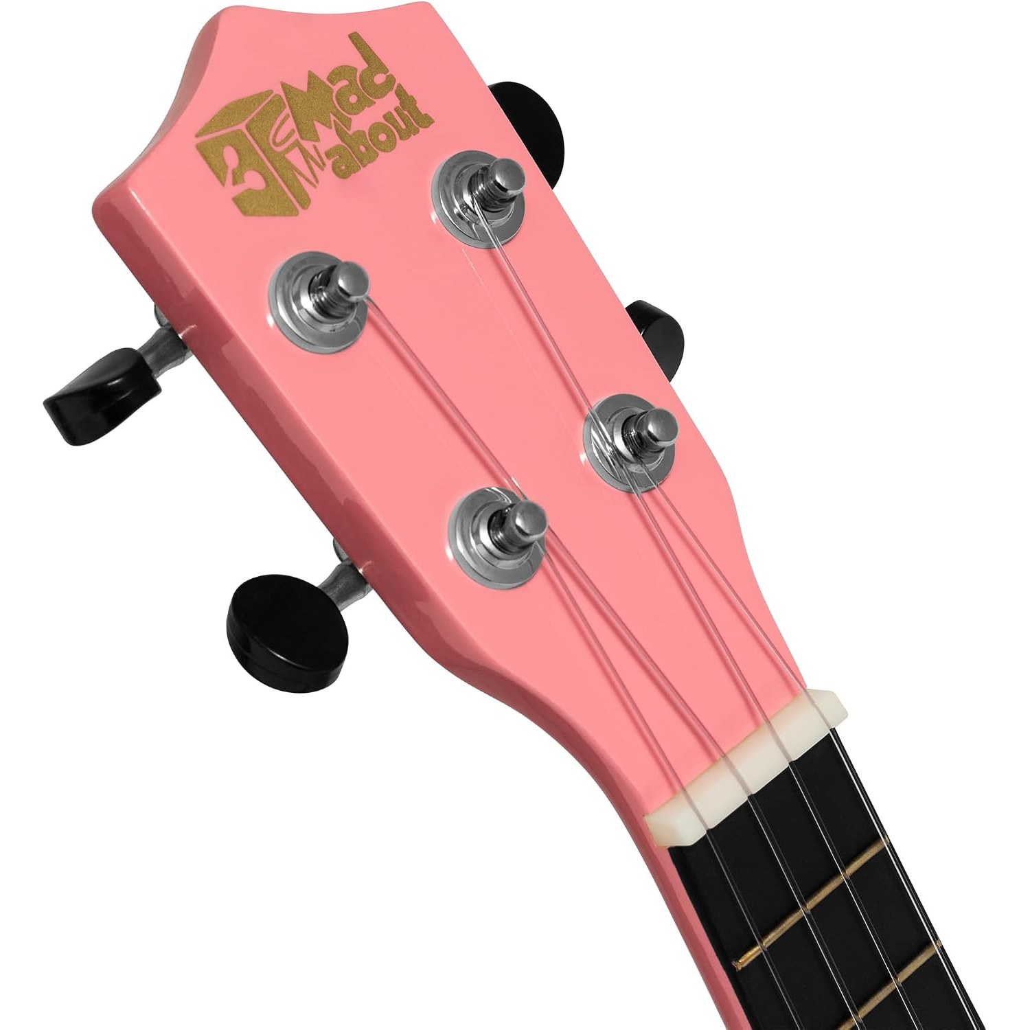Pink Soprano Ukulele Beginner Set with Bag, Pick and Spare Strings
