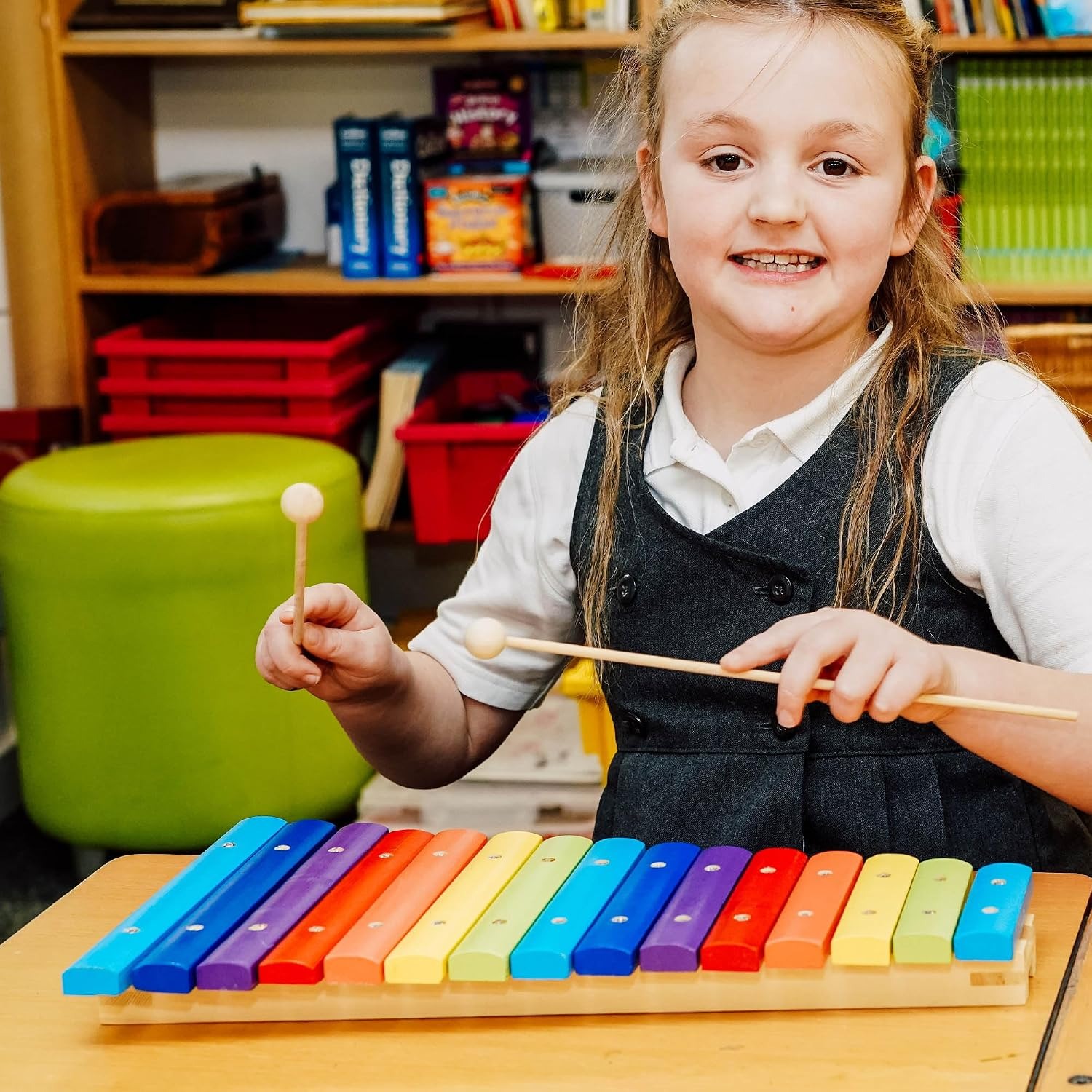 15 Note Rainbow Xylophone with Beaters: image 4