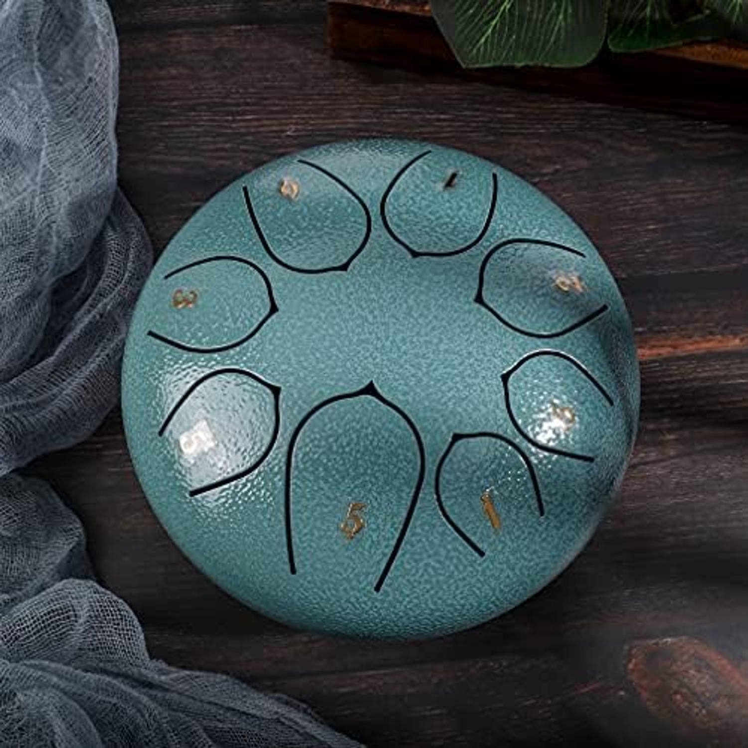 6 Inch Steel Tongue Drum with 8 Notes, Mallets and Carry Bag