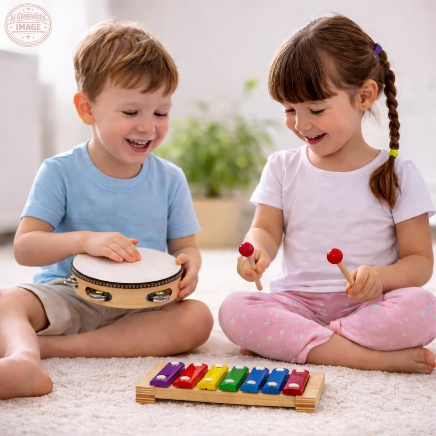 34 Piece Wooden Percussion Set for Kids: image 7