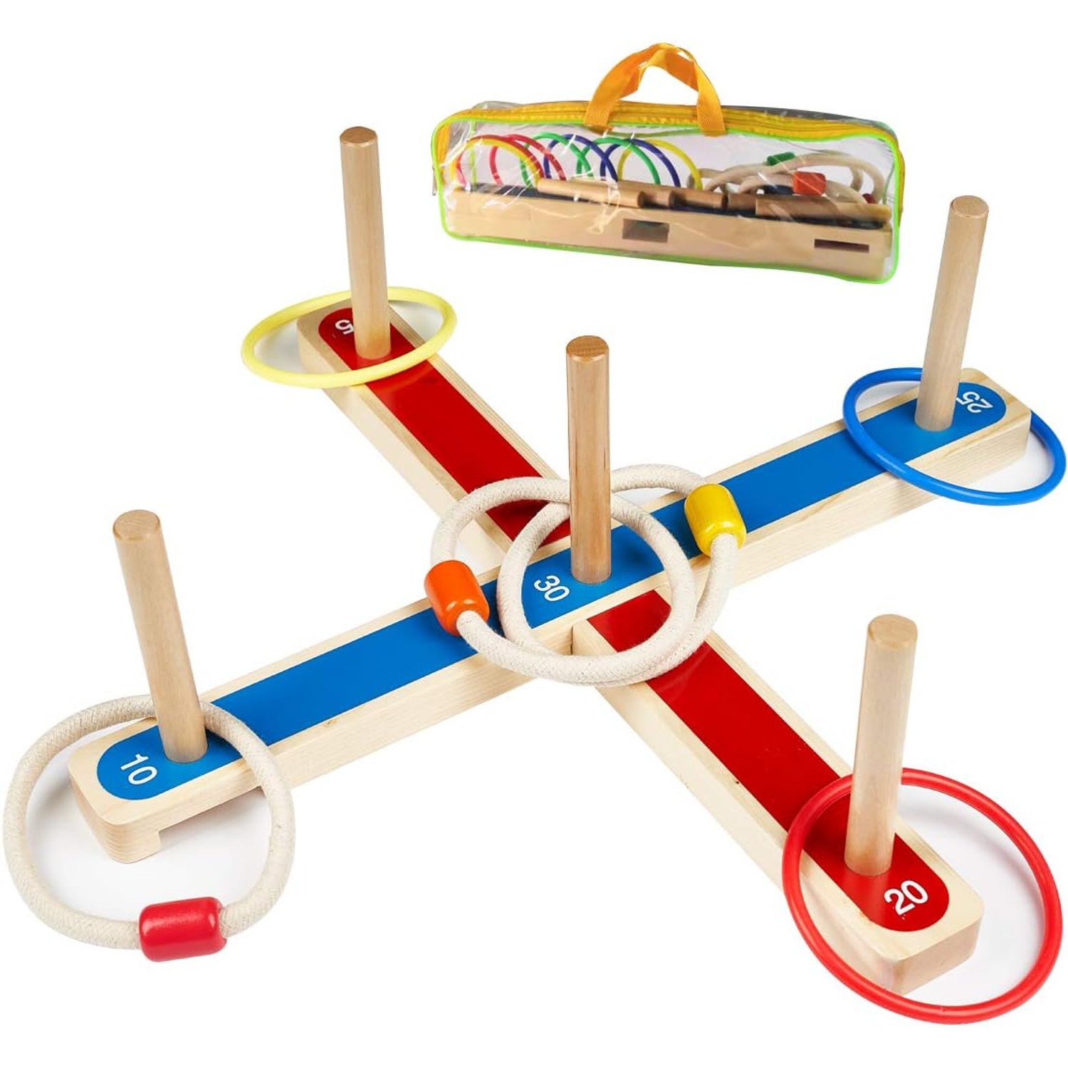 Rope Quoits Ring Toss Game Set