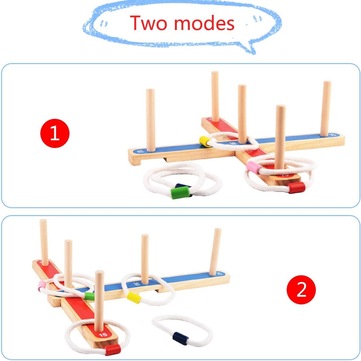 Rope Quoits Ring Toss Game Set
