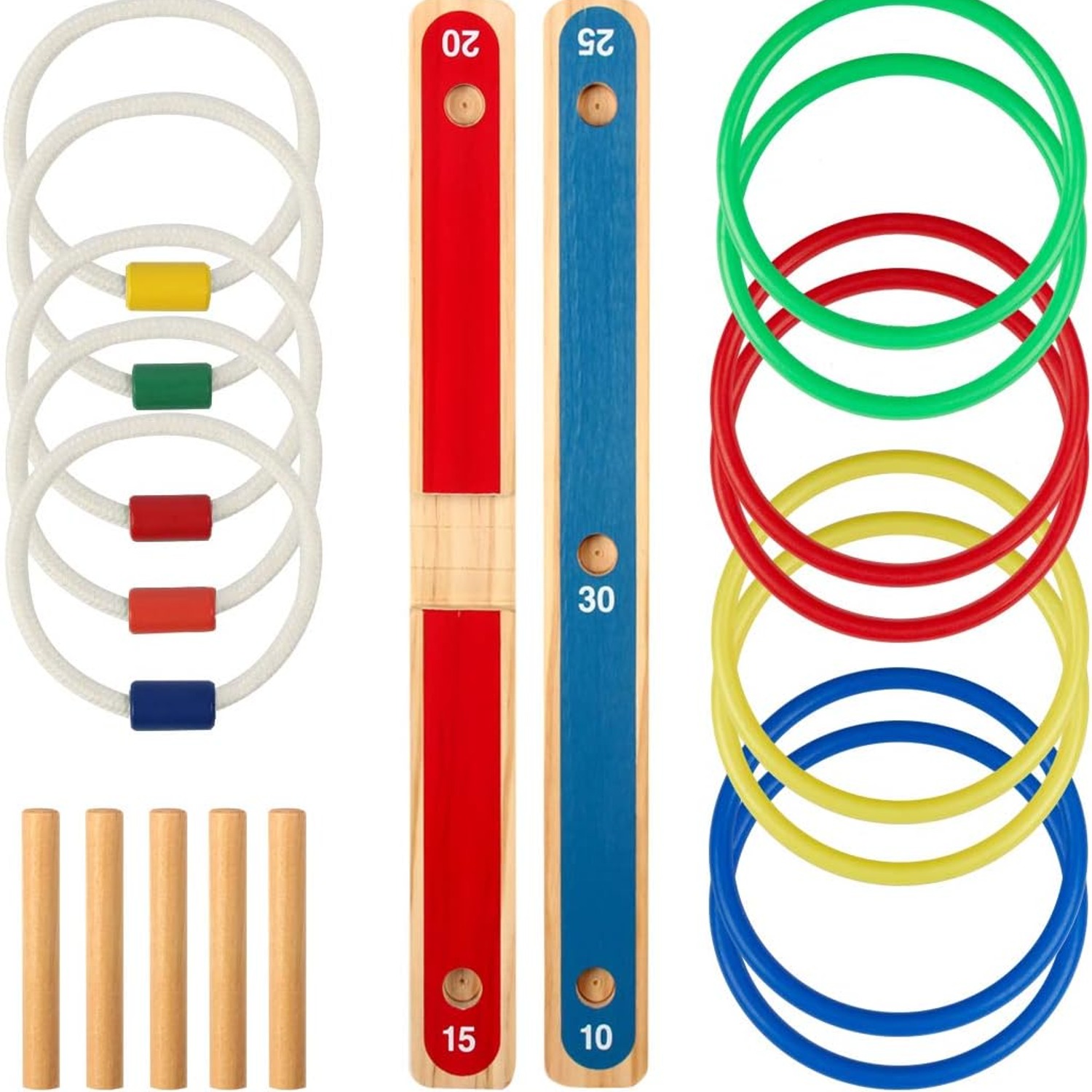 Rope Quoits Ring Toss Game Set