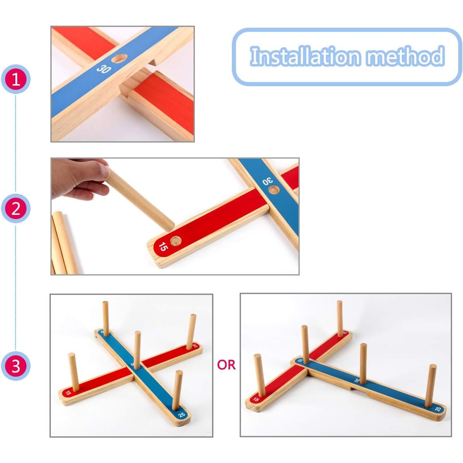 Rope Quoits Ring Toss Game Set