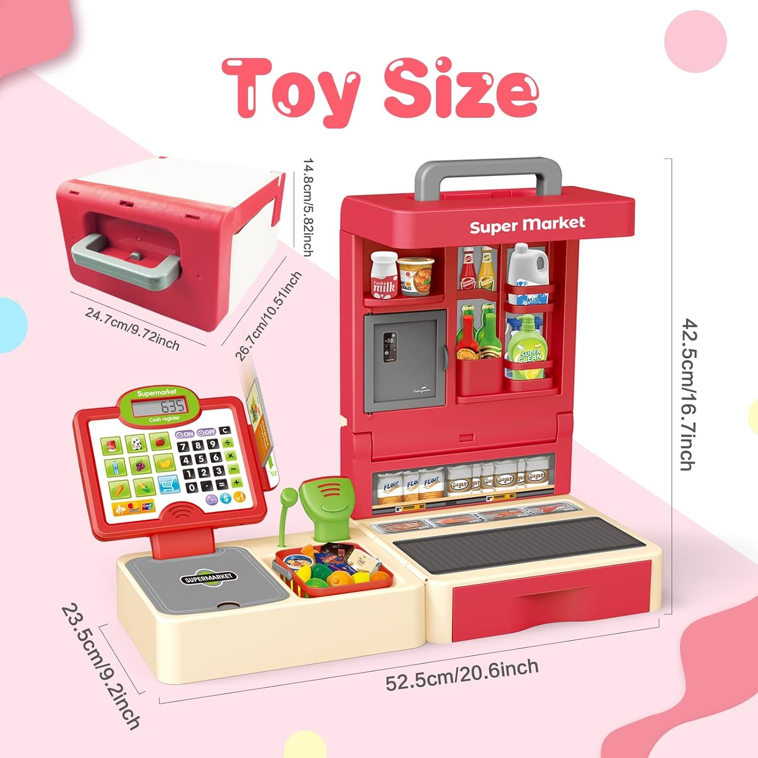 Toy Cash Register with Scanner and Play Shop Set: image 7