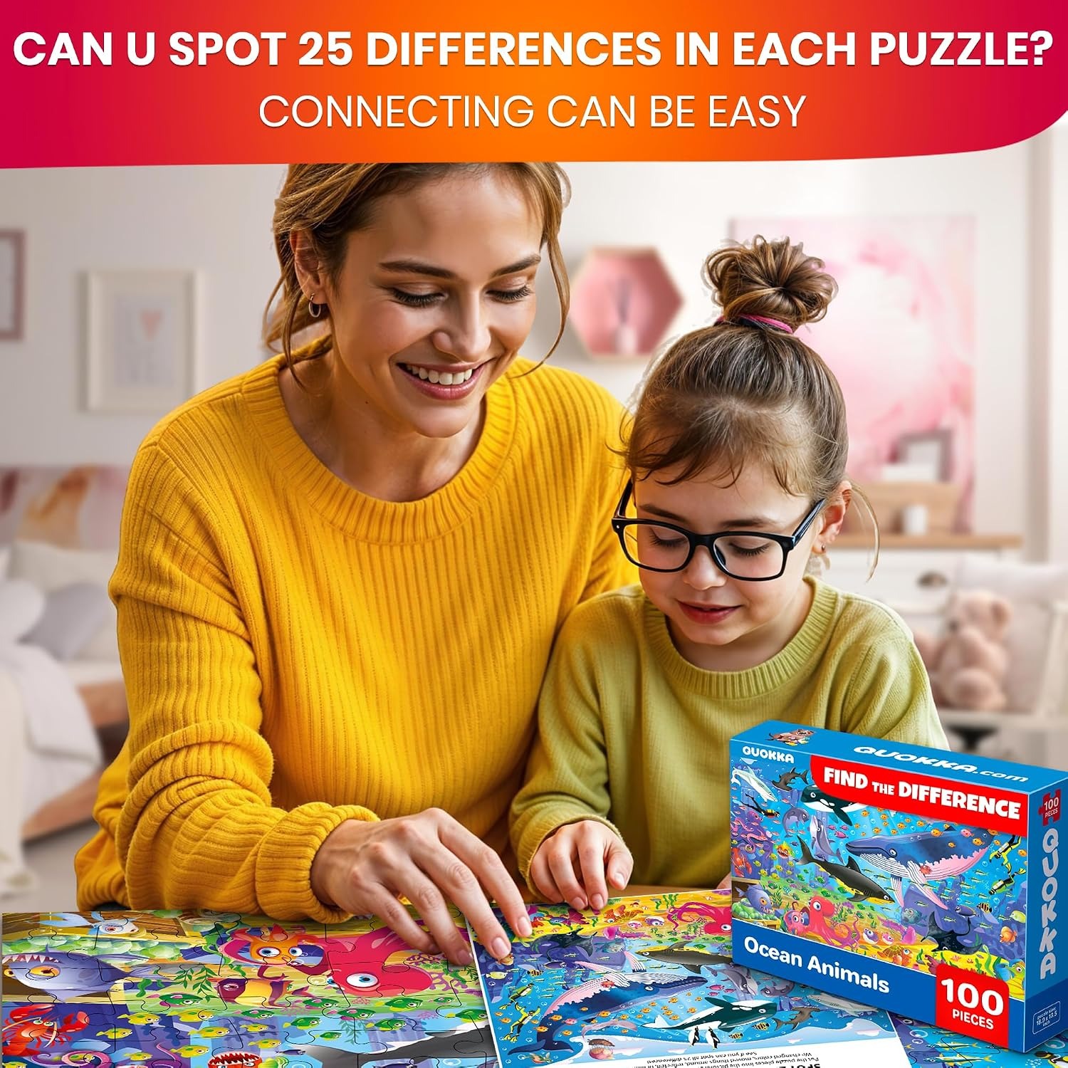 Animal Jigsaw Puzzles 100 Piece Set of 3