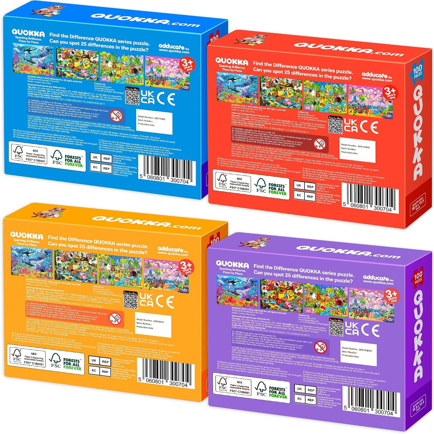 Animal Jigsaw Puzzles 100 Piece Set of 3: image 8
