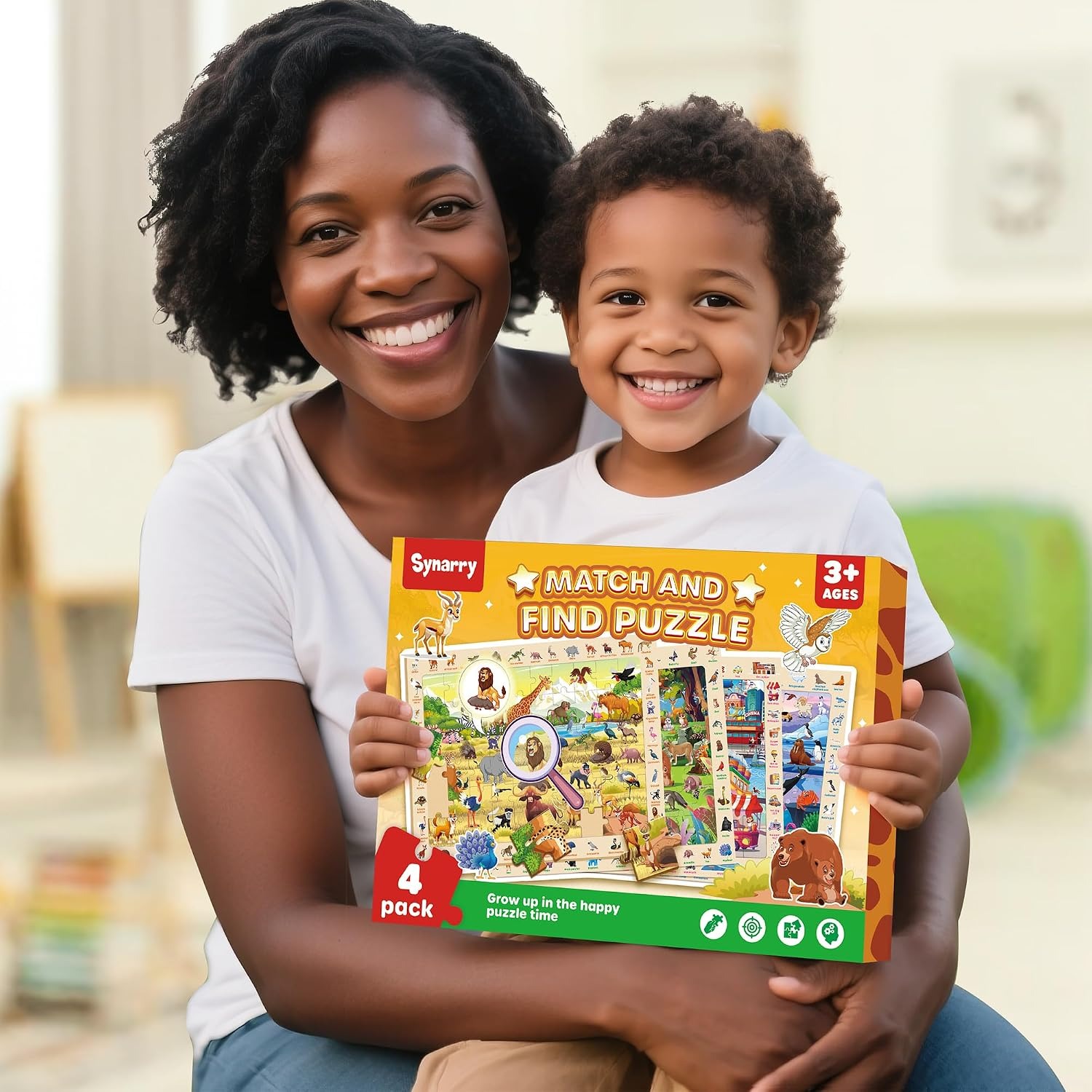 Wooden Animal Puzzles 4 Pack (60 Pieces): image 8