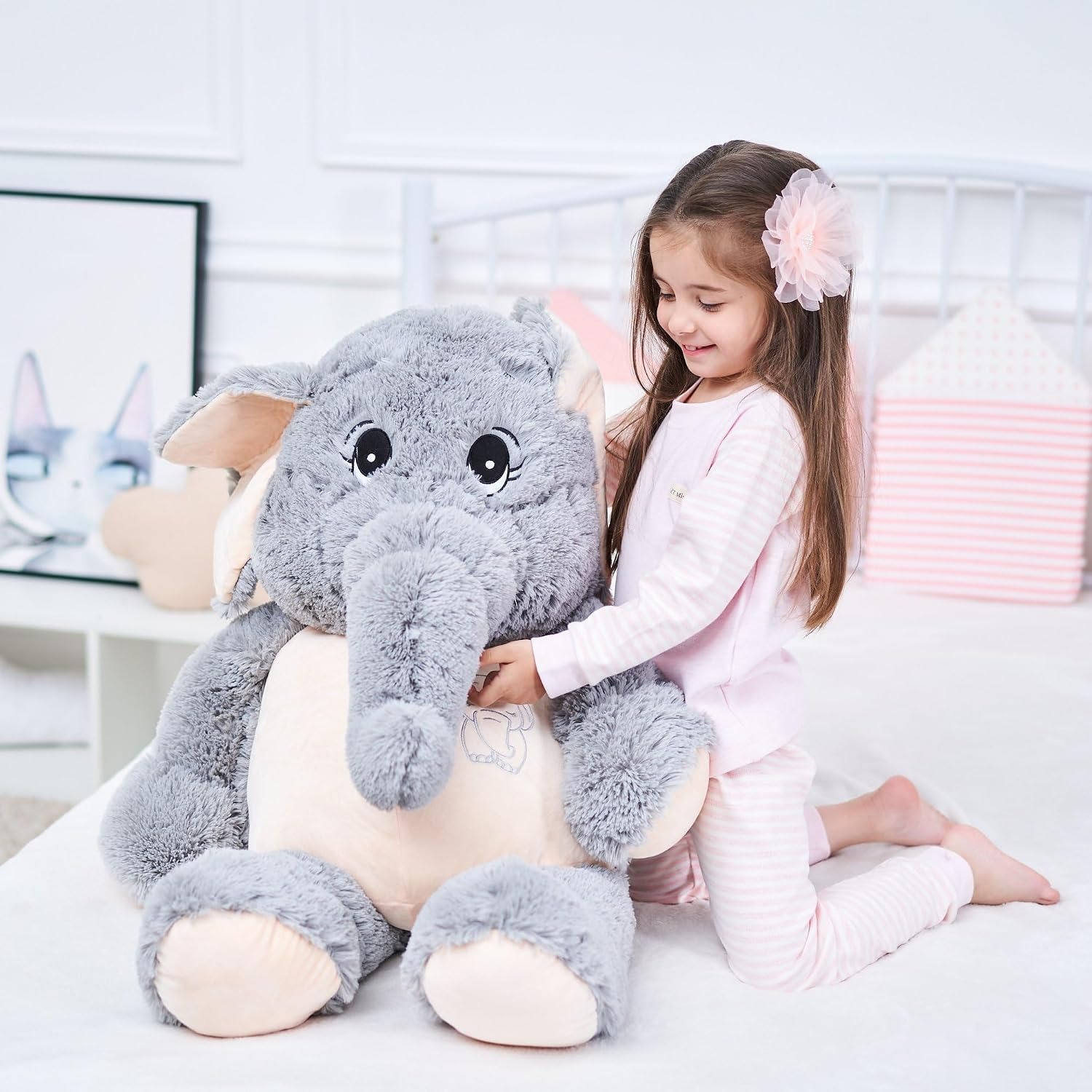 Giant Elephant Plush 100cm Soft Toy