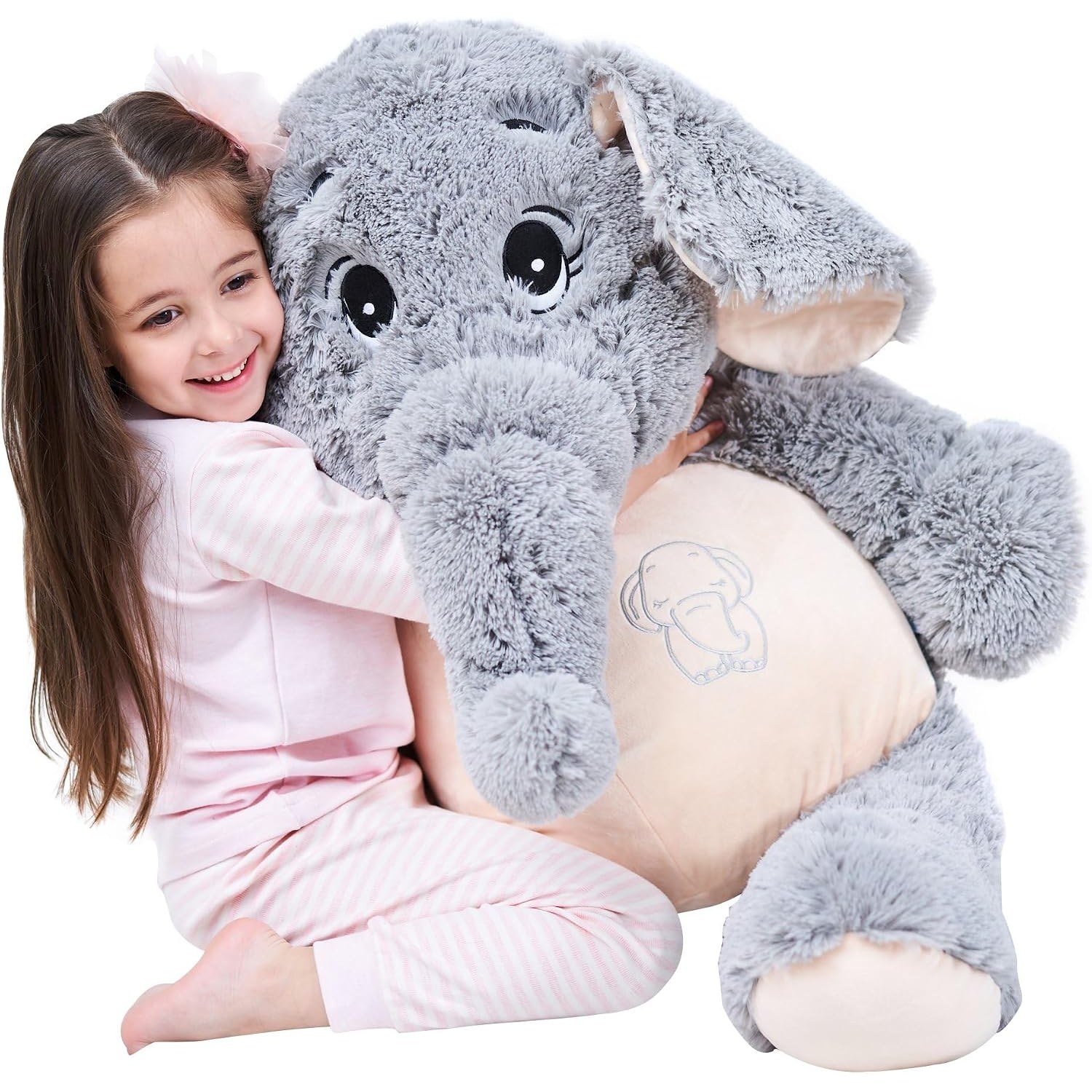 Giant Elephant Plush 100cm Soft Toy
