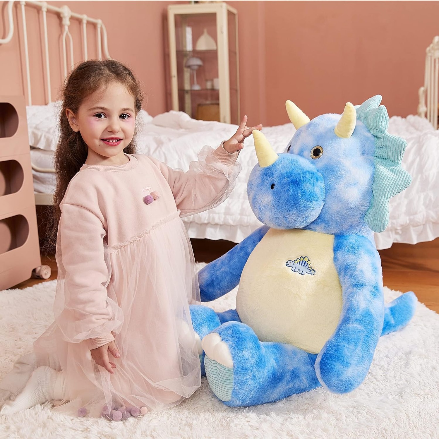 Giant Triceratops Plush 78cm Dinosaur Soft Toy