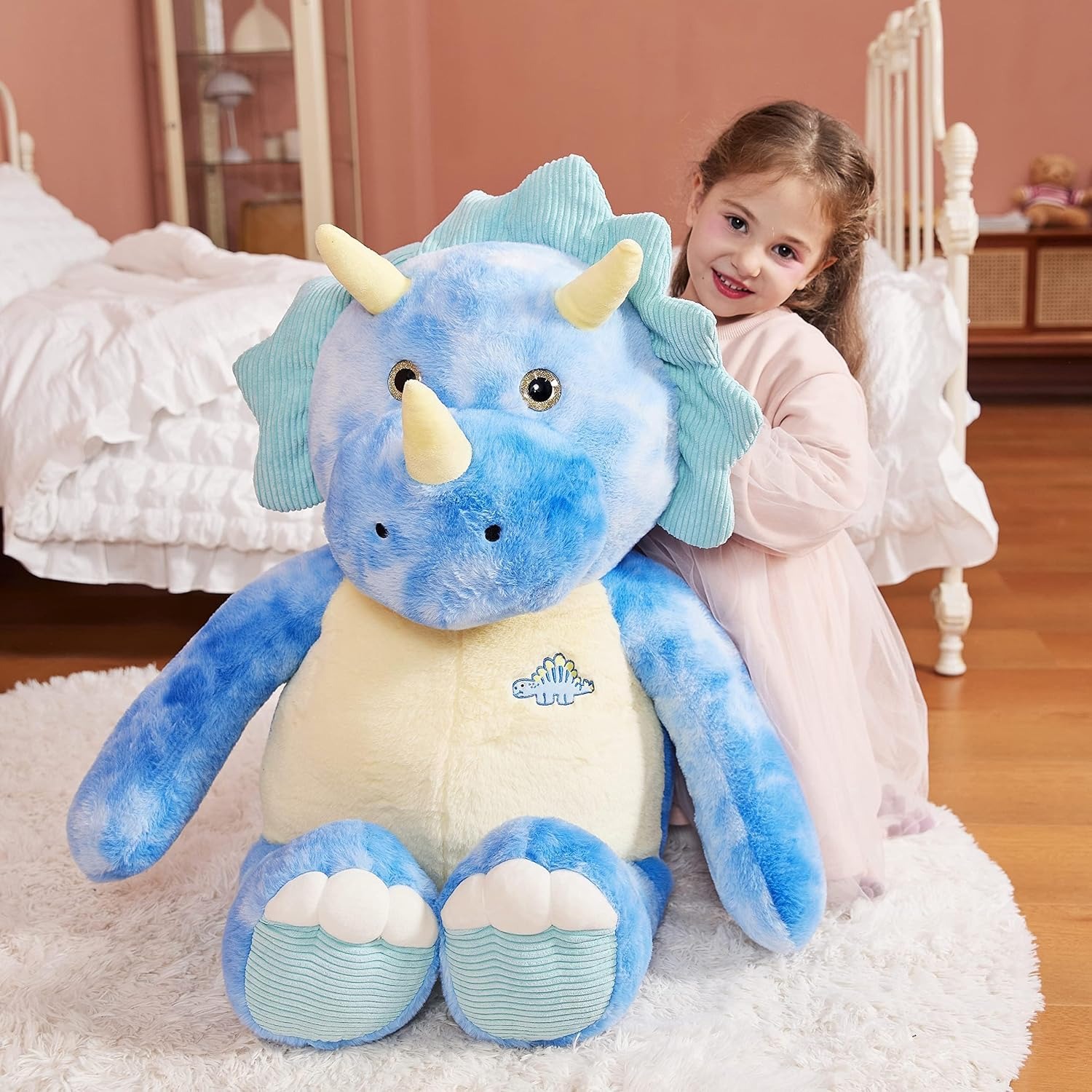 Giant Triceratops Plush 78cm Dinosaur Soft Toy