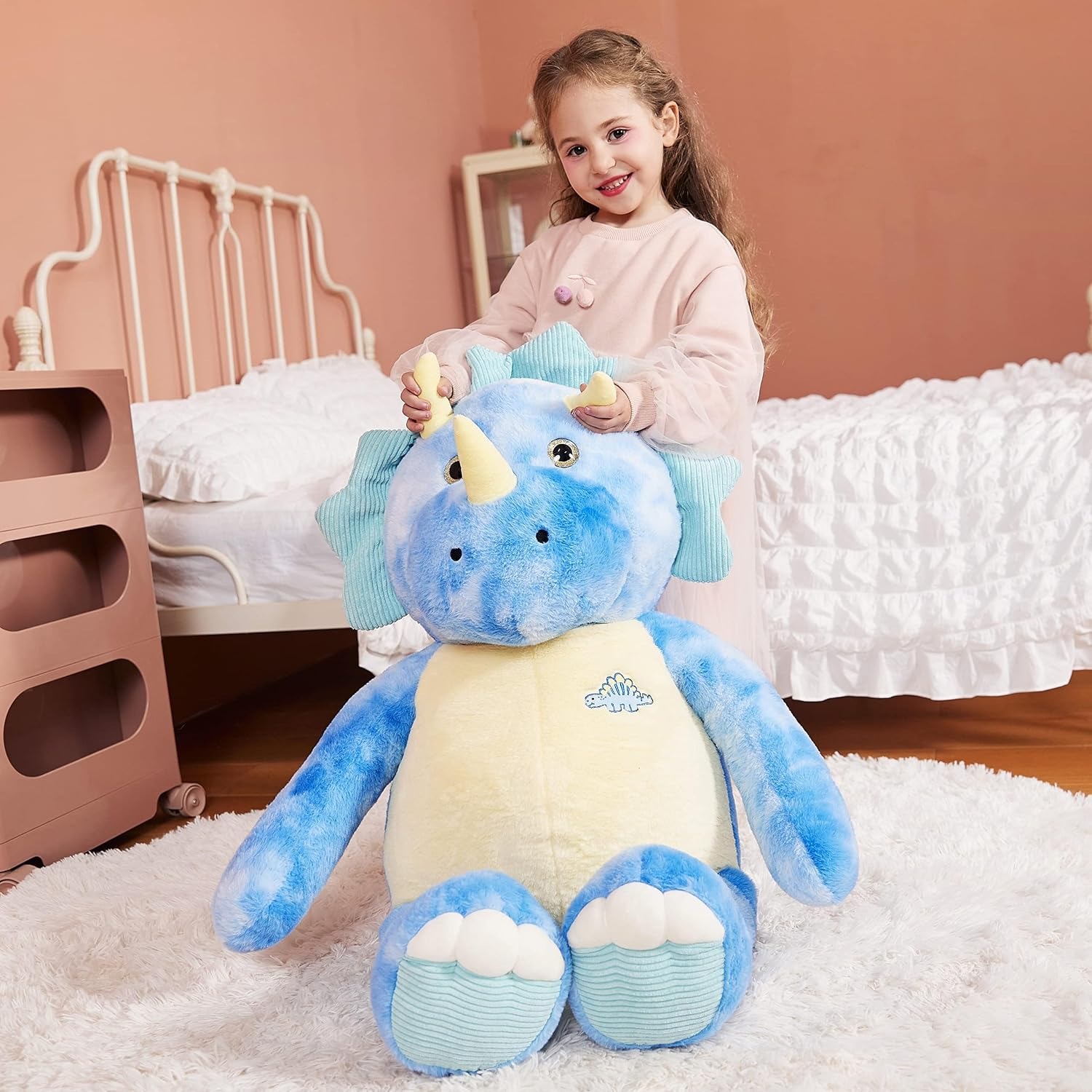 Giant Triceratops Plush 78cm Dinosaur Soft Toy
