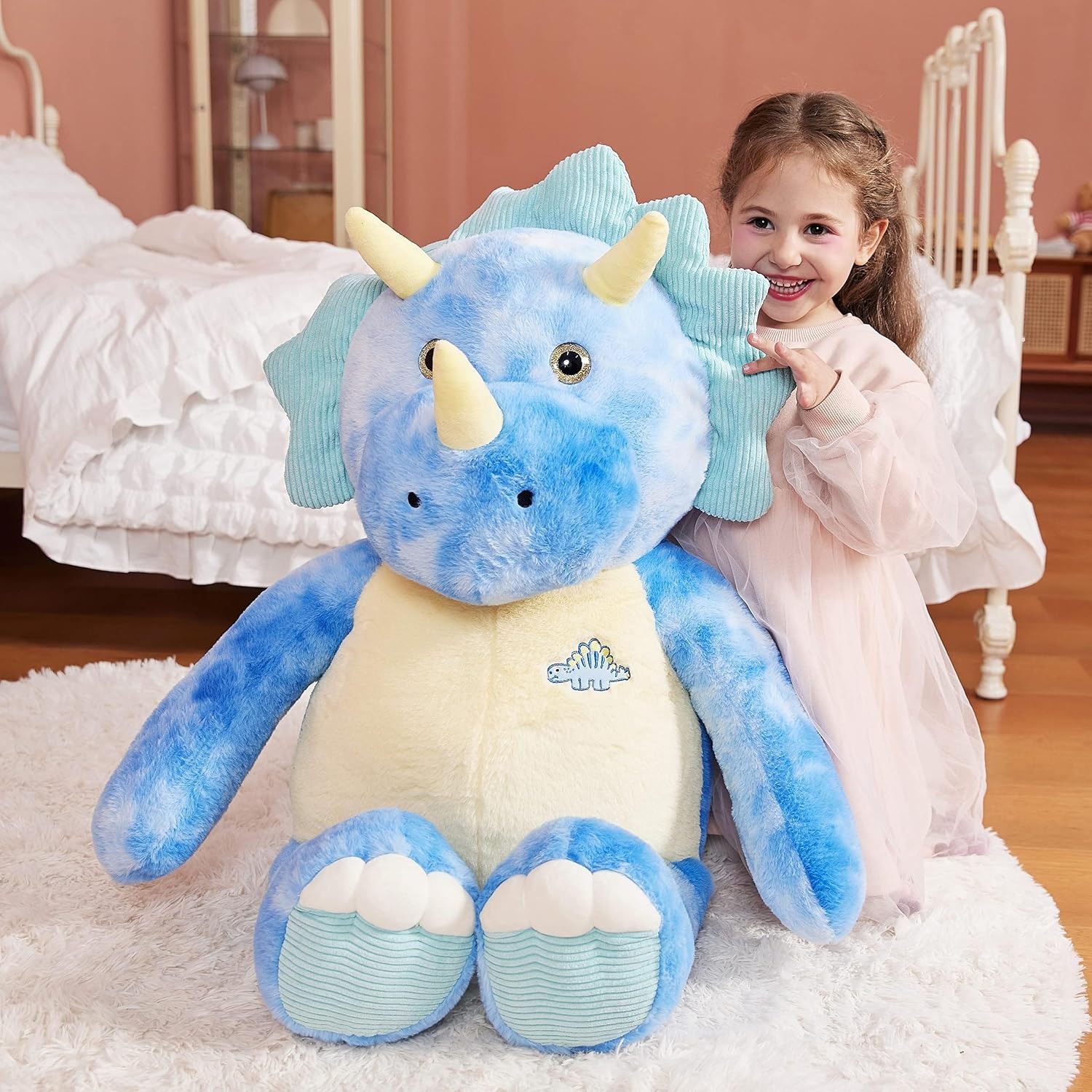 Giant Triceratops Plush 78cm Dinosaur Soft Toy
