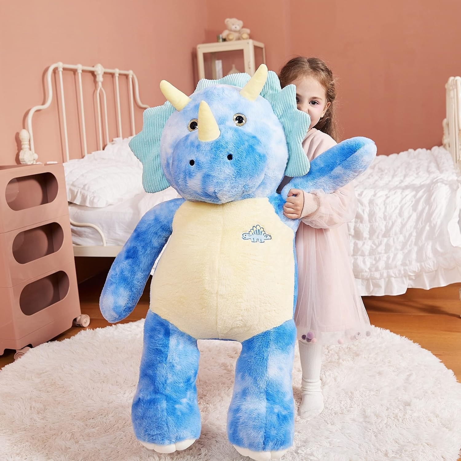 Giant Triceratops Plush 78cm Dinosaur Soft Toy