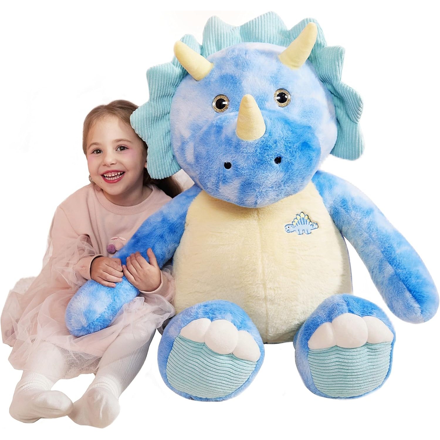 Giant Triceratops Plush 78cm Dinosaur Soft Toy