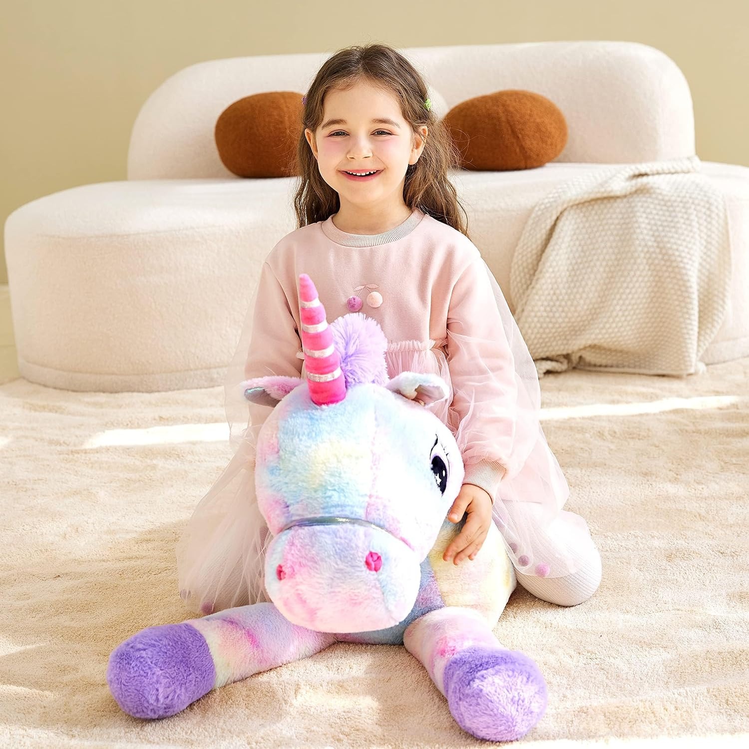 Giant Unicorn Plush 110cm Soft Toy