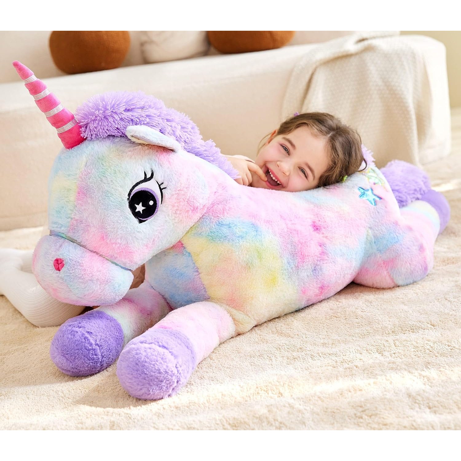 Giant Unicorn Plush 110cm Soft Toy: image 7