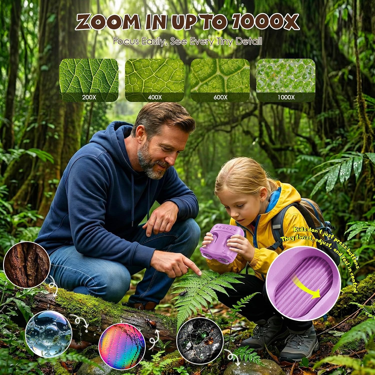 2-in-1 Kids Microscope and Telescope