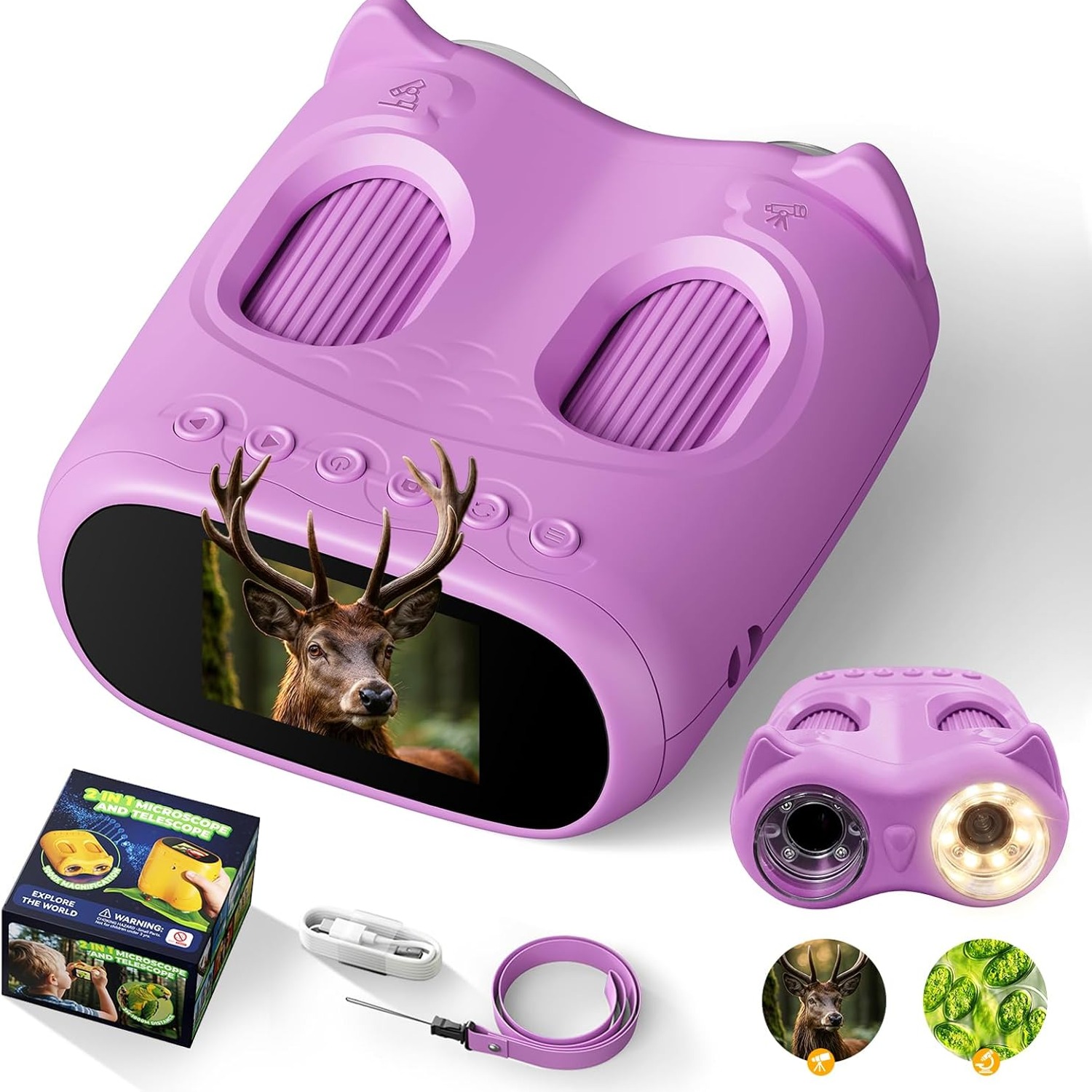 2-in-1 Kids Microscope and Telescope