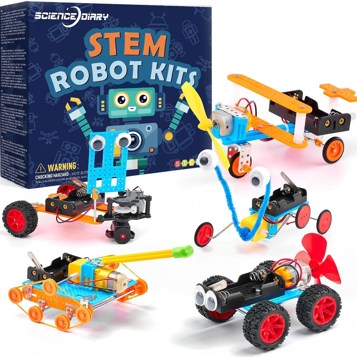 5-in-1 Robot Building Kit with Motor and Tools: image 1