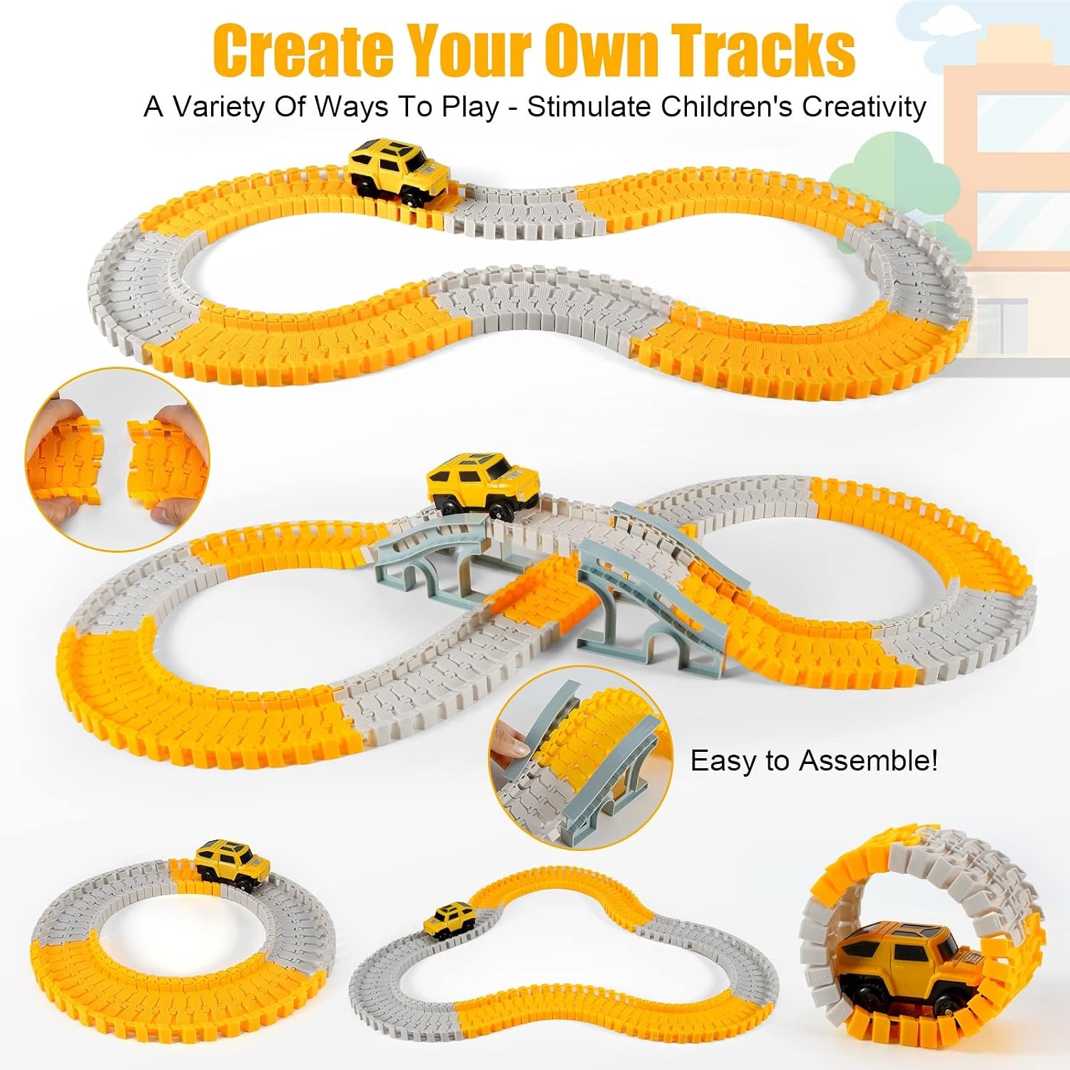260 Piece Construction Race Track Set